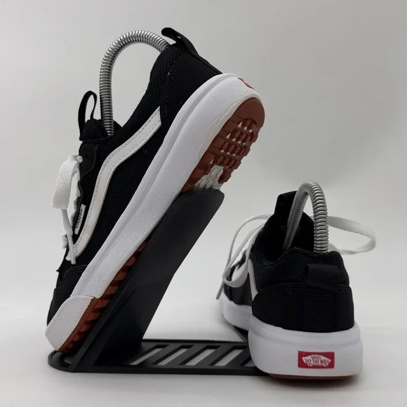 Vans Range EXP Low Top Youth Size 4 Black White Nylon Suede Sneakers - Picture 4 of 16